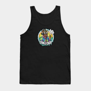 Galactic Grooves: Alien Hip-Hop Chill Tank Top